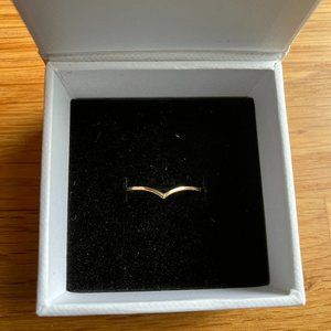 Mejuri Wishbone Ring Gold Sz 9